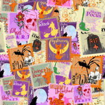Halloween Seamless Stamp Collections