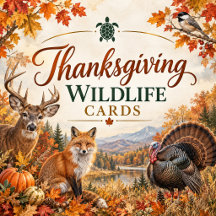 Thanksgiving Wildlife Cards