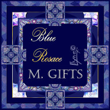Blue rosace M gifts