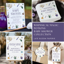 Whimsical Magic Potions Halloween Baby Shower
