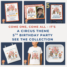 BOY'S FIFTH BIRTHDAY CIRCUS CARNIVAL THEME