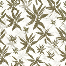 Bamboo Leaves on Beige or White - seamless pattern