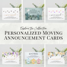 Popular Personalized Moving Announcement Cards