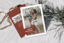 Modern Color Block Typographic Christmas Holiday
