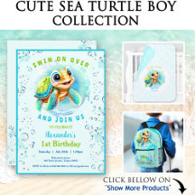 Cute Sea Turtle Boy