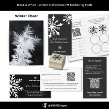 Black & White Winter & Christmas Marketing Tools