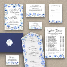 Something Blue Floral Bridal Shower Collection