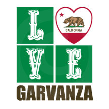 Love Garvanza California State Flag Heart