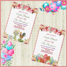 Easter Sunday, Brunch, Dinner Party Invitations