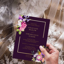 Aubergine Purple Wedding Theme