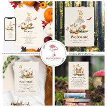 Mushroom Butterfly Pumpkin Woodland Baby Shower