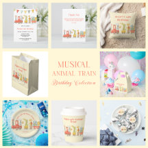 Musical Animal Train Birthday