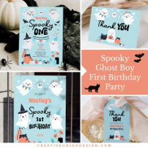 Spooky Ghost Boy First Birthday Party