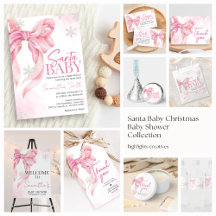Santa Baby Christmas Baby Shower   BS72