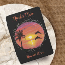 Sunset Playing Dolphins Silhouettes