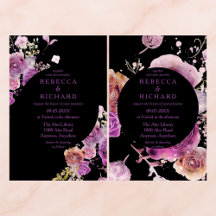 Black and Purple Wedding