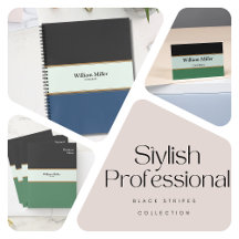 Stylish Professional with Colored Stripes