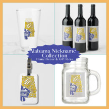 Alabama Nickname Word Art Collection