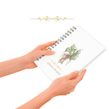 Elegant Botanical Bird Notebook 