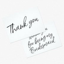 Stylish Lettered Wedding "Thank you"