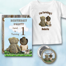 Lil Cowboy and Teddy Bear Birthday Party