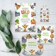 Safari Jungle Animal Child's 1st Birthday Party