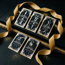 Gothic Black Gold Glam Beauty Business Collection