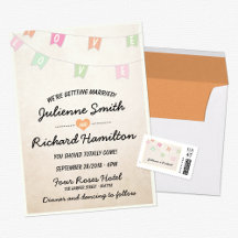 Love   Vintage Bunting Wedding Suite 