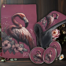 Tropical elegance, the flamingo in the twilight. 