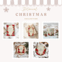 Red Amaryllis Rustic Holiday Christmas