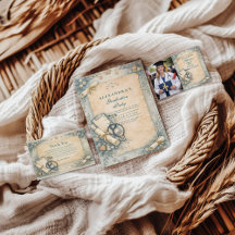 Vintage Veterinary Graduation Party Invitation