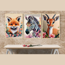 Floral Animal Portraits