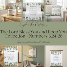 Numbers 6:24-26 The Lord Bless You and Keep You