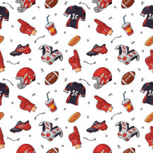 Football Sports Equipment with Food Pattern