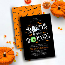 Halloween Cute Ghost Boos and Booze Collection
