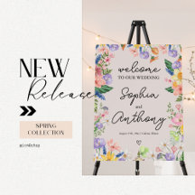 Colorful Spring Floral Watercolor Wedding