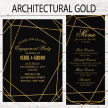 Modern Elegant Black & Gold Wedding Suite