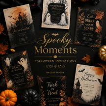 Spooky Moments | Halloween Invitations