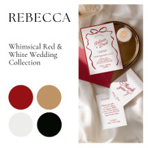 Rebecca • Hand-Drawn Bow Ribbon Wedding Collection