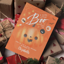 Colorful Halloween Baby Shower Boo Themed