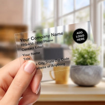 Luxury Flexible Transparent Business Cards 