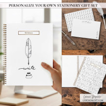 Personalized Writer's Creative Stationery Set 