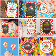 Big Top Circus Carnival 1st Birthday Party