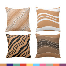 Layered Lines Pattern Pillow - Living Room