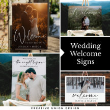 Welcome Signs / Weddings, Bridal Shower, Rehearsal