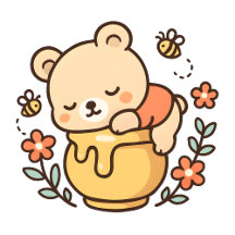 Honey Bear and Bees Collection | Pastel Watercolor