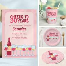 Cheers to 30 years, wine & kawaii birthday party