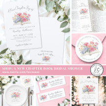 New Chapter Begins Floral Book Bridal Shower