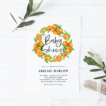 Watercolor Oranges Wreath 