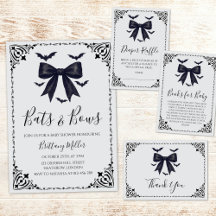 Bats and Bows Halloween Baby Shower